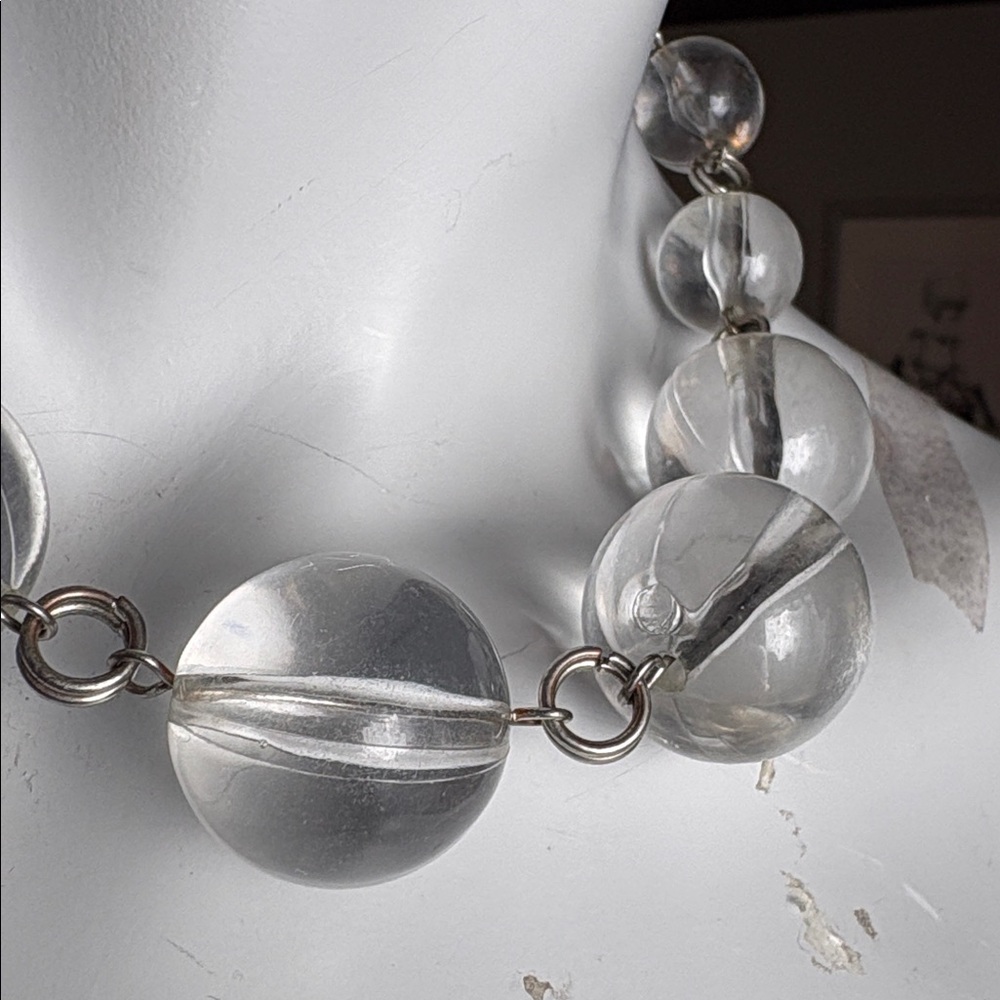Elegant Clear Beaded Necklace